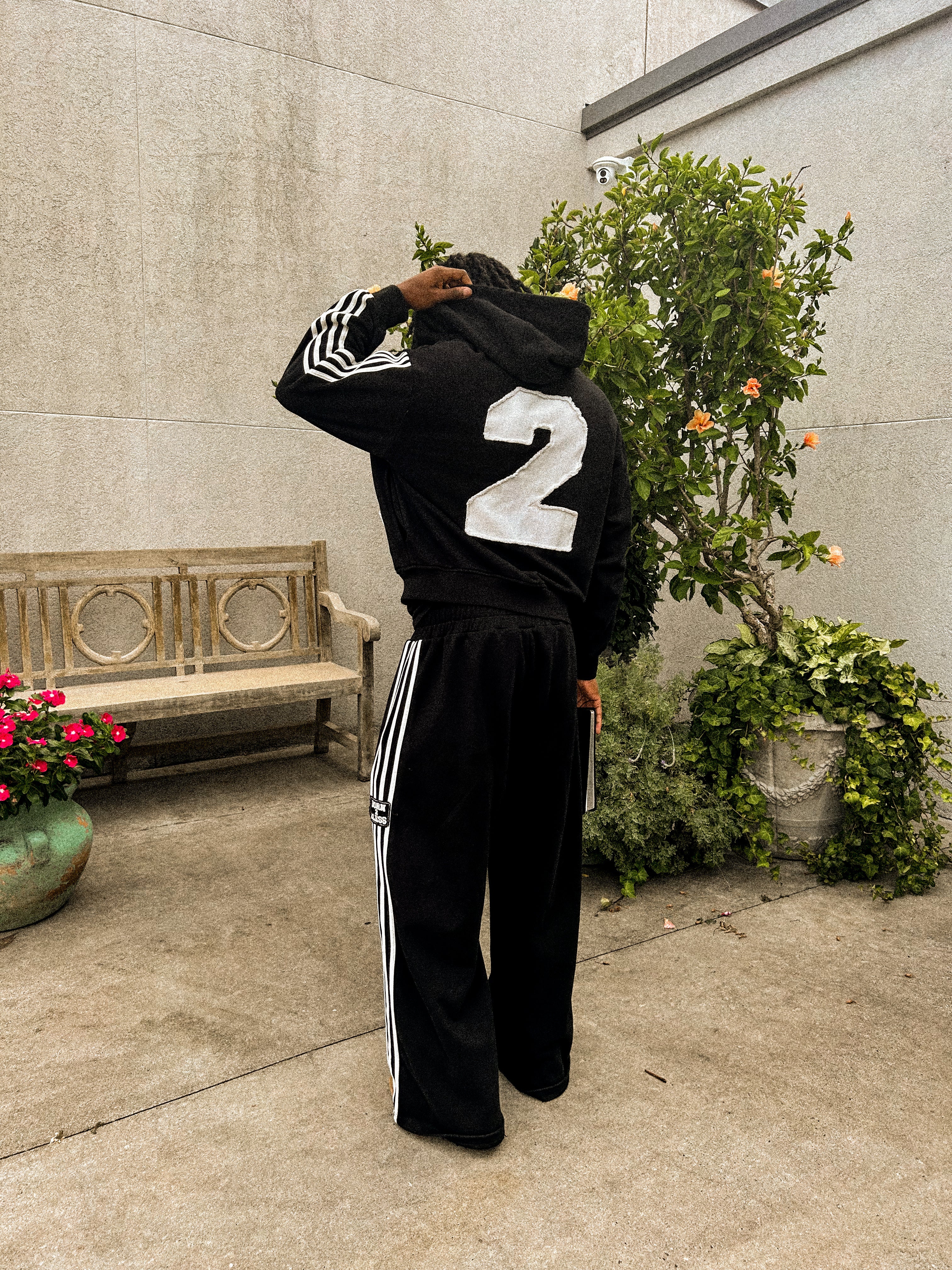 Black "Signature" Zip Up